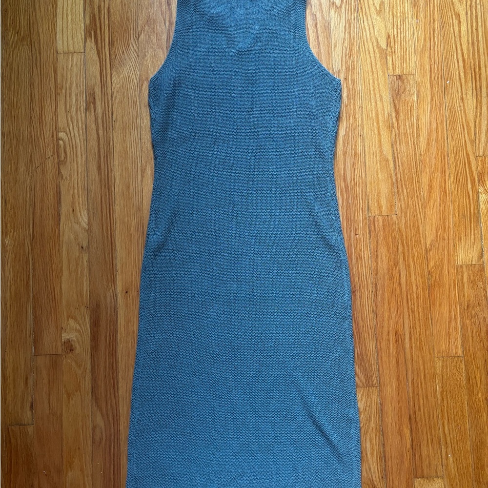 NWT - Steve Madden Blue Halter Sheath Midi Dress